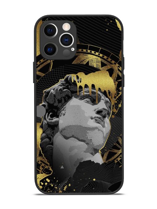 Roman Face Glossy Metal Phone Cover for Apple Iphone 12 Pro