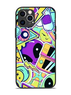 Scratch Art Glossy Metal Phone Cover for Apple Iphone 12 Pro