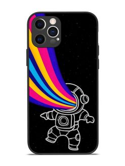 Astronaut Glossy Metal TPU Phone Cover for Apple Iphone 12 Pro