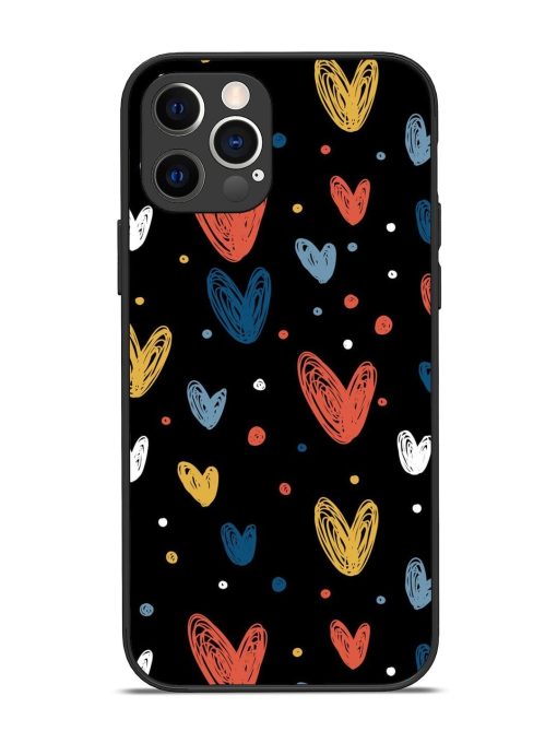 Happy Valentines Day Glossy Metal TPU Phone Cover for Apple Iphone 12 Pro Edge Zapvi