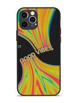 Good Vibes Glossy Metal Phone Cover for Apple Iphone 12 Pro