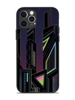 Neon Dreamscape Glossy Metal Phone Cover for Apple Iphone 12 Pro