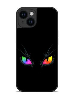 Cat Eyes Glossy Metal Phone Cover for Apple Iphone 14