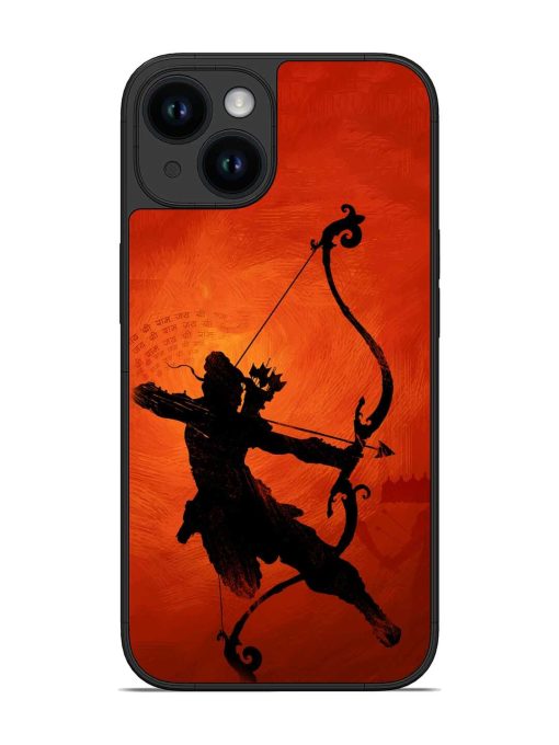 Illustration Lord Rama Glossy Metal Phone Cover for Apple Iphone 14