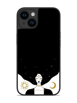 Mystical Vector Vintage Glossy Metal TPU Phone Cover for Apple Iphone 14