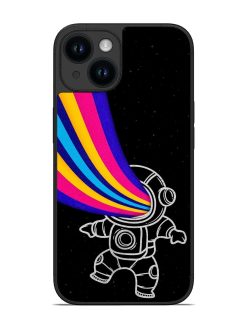 Astronaut Glossy Metal TPU Phone Cover for Apple Iphone 14