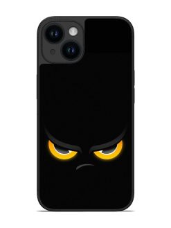 Scary Yellow Eye Glossy Metal TPU Phone Cover for Apple Iphone 14