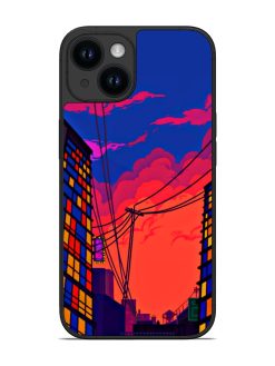 Metropolitan Area Glossy Metal Phone Cover for Apple Iphone 14