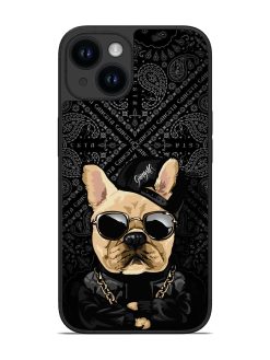 Gangsta Cool Sunmetales Dog Glossy Metal Phone Cover for Apple Iphone 14
