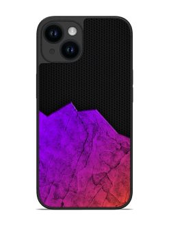 Minimalist Gradient Glossy Metal Phone Cover for Apple Iphone 14