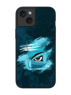 Lord Shiva Glossy Metal Phone Cover for Apple Iphone 15 Plus