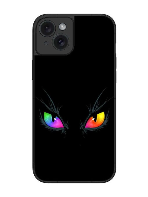 Cat Eyes Glossy Metal Phone Cover for Apple Iphone 15 Plus