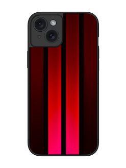 Netlix Ribbons Glossy Metal Phone Cover for Apple Iphone 15 Plus