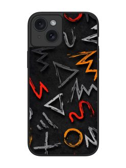 Grungy Graffiti Glossy Metal Phone Cover for Apple Iphone 15 Plus