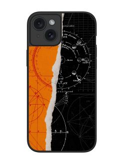 Planning Zoning Glossy Metal Phone Cover for Apple Iphone 15 Plus