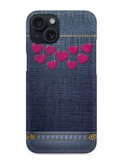 Jeans Love Heart Snap Case