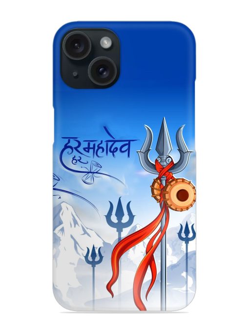 Har Har Mahadev Trishul Snap Case Edge Zapvi