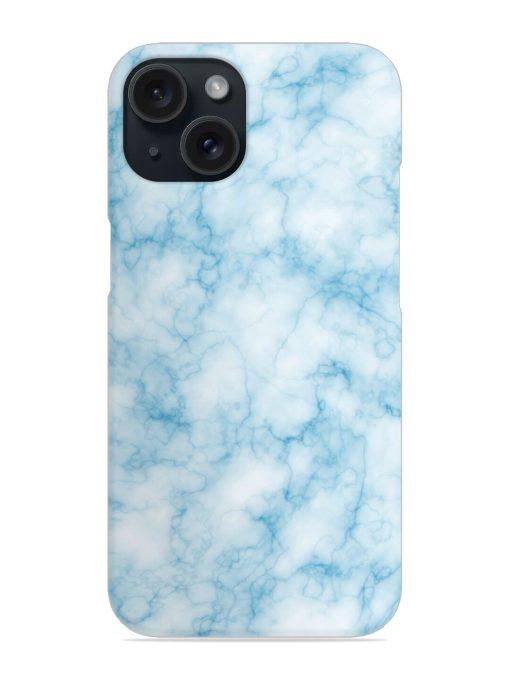 Blue White Natural Marble Snap Case