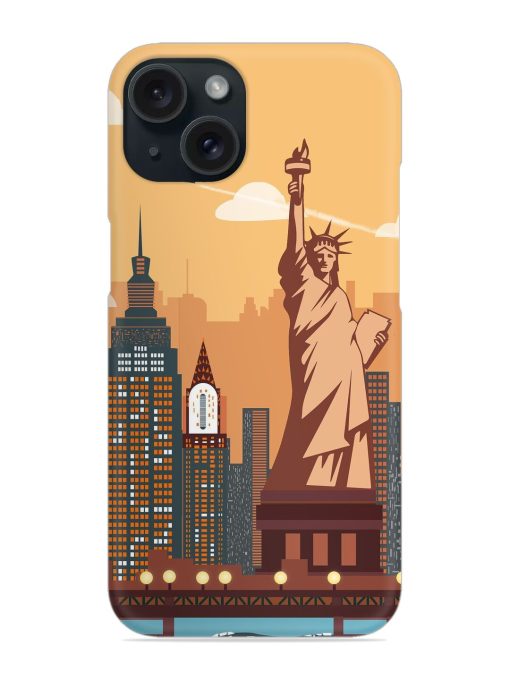 New York Statue Of Liberty Architectural Scenery Snap Case