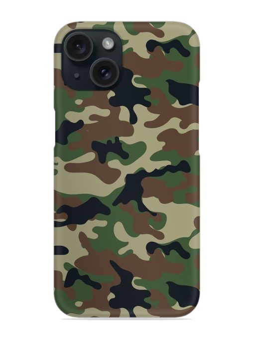 Army Military Camouflage Dark Green Snap Case Edge Zapvi