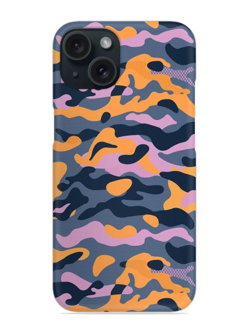 Camouflage Army Military English Orange Art Snap Case