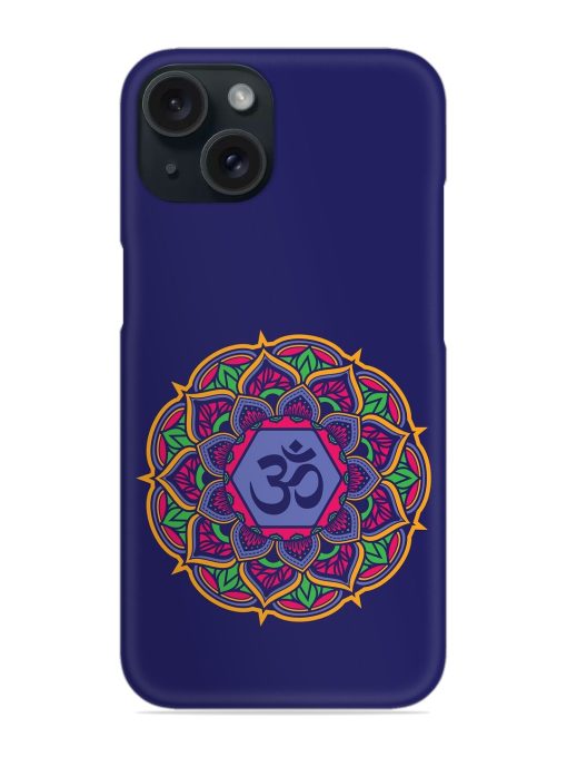 Om Mandala Art Blue Snap Case