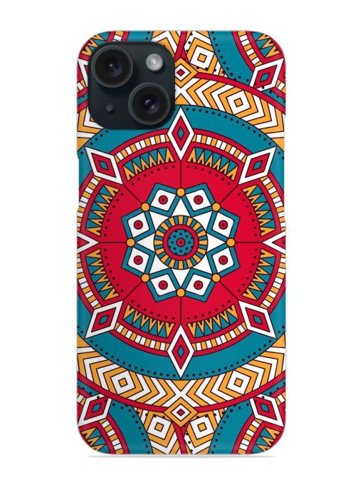 Mandala Red White Pattern Snap Case