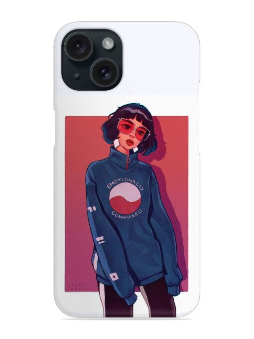 Girl With Glasses Design Snap Case