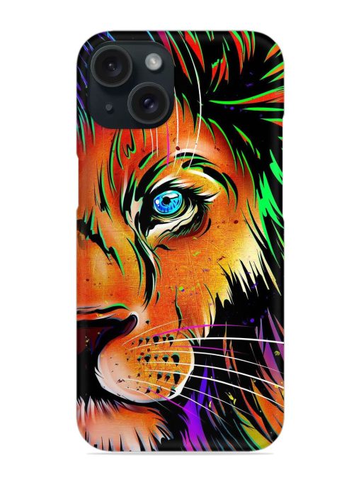 Colorful Lion Design Snap Case