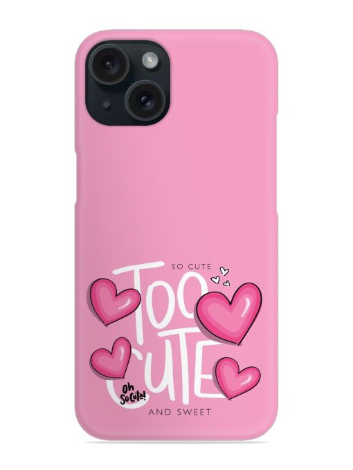 Cute Slogan Text Snap Case