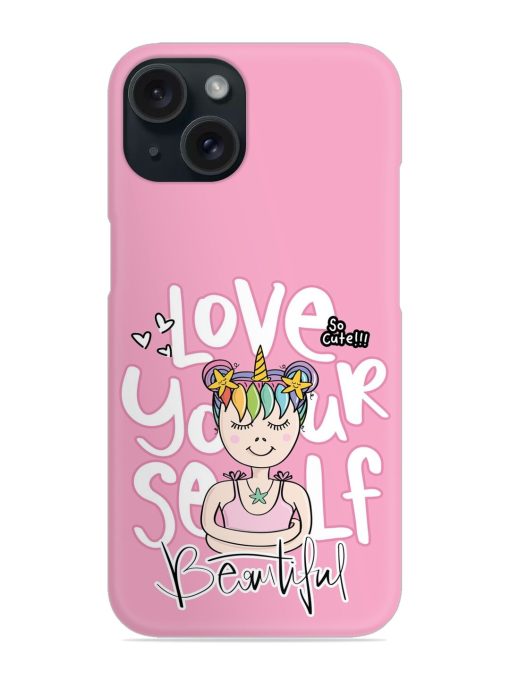 Love Yourself Text Snap Case