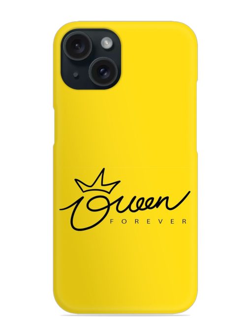 Queen Typography Crown Snap Case