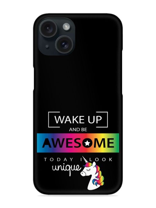 Inspirational Quote Unicorn Snap Case