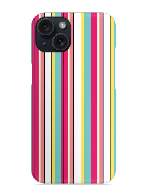 Retro Stripe Pattern Snap Case