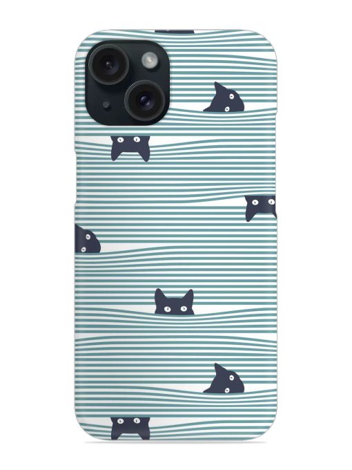 Combination Pattern Cat Snap Case