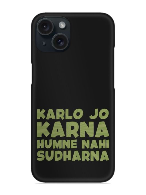 Humorous Hindi Quote Snap Case