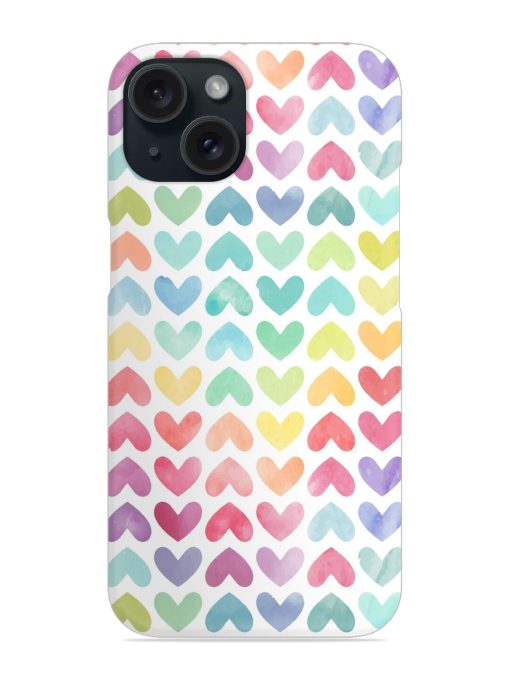 Seamless Colorful Watercolor Snap Case