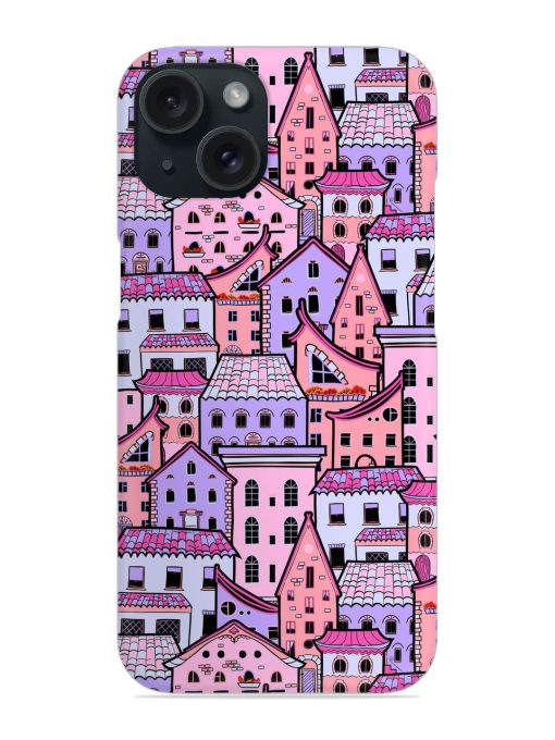 Seamless Pattern Houses Snap Case