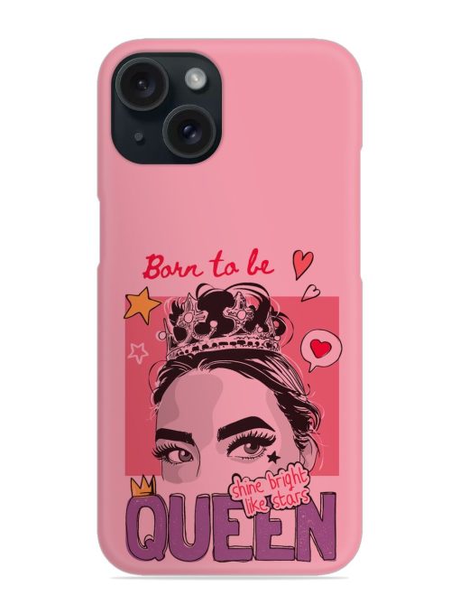 Queen Slogan Girl Snap Case