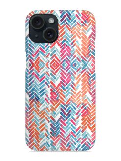 Zigzag Lines Watercolor Snap Case