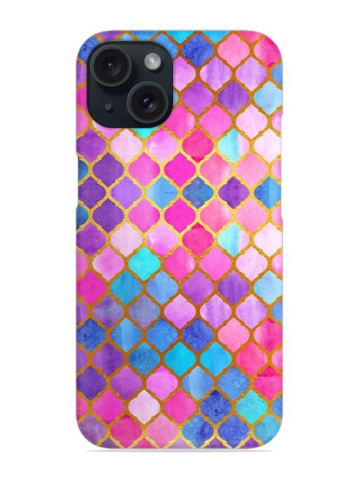 Watercolor Abstract Geometric Snap Case Edge Zapvi