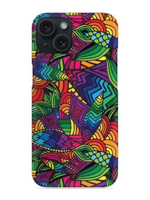 Abstract Multicolor Seamless Snap Case Edge Zapvi