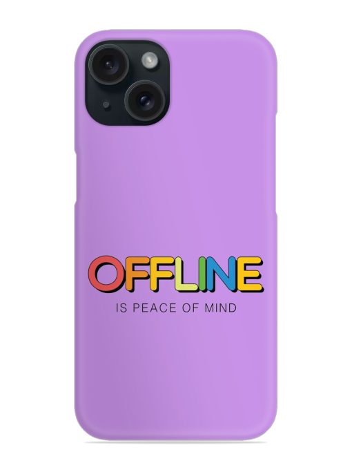 Offline Slogan Rainbow Snap Case