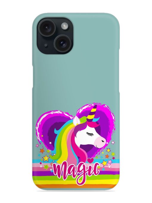 Print Cartoon Unicorn Snap Case