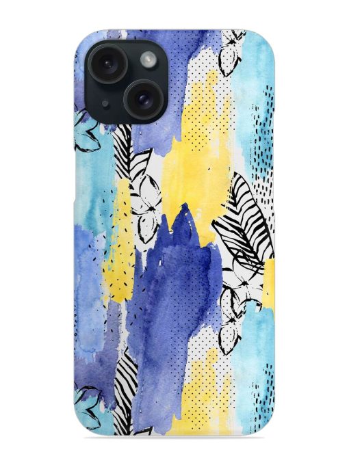 Geometric Watercolor Shape Snap Case