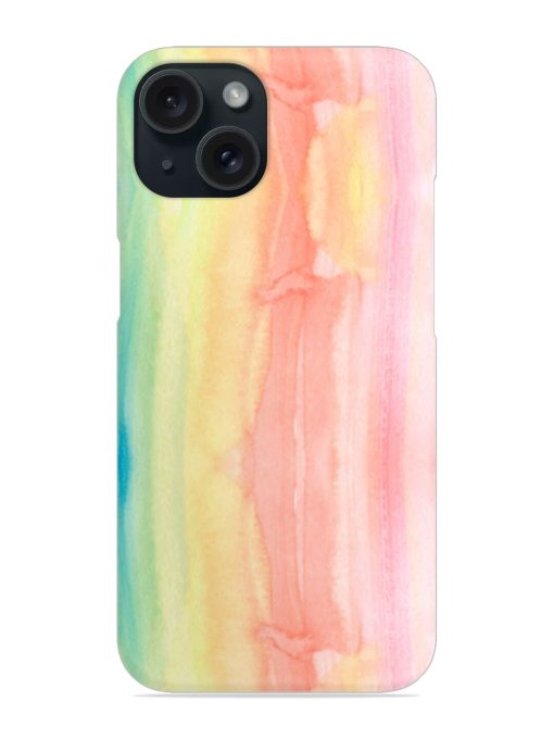 Striped Watercolor Colorful Snap Case