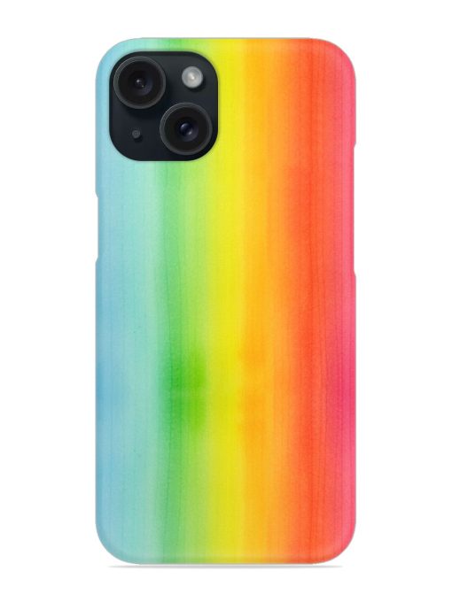 Bright Rainbow Watercolor Snap Case