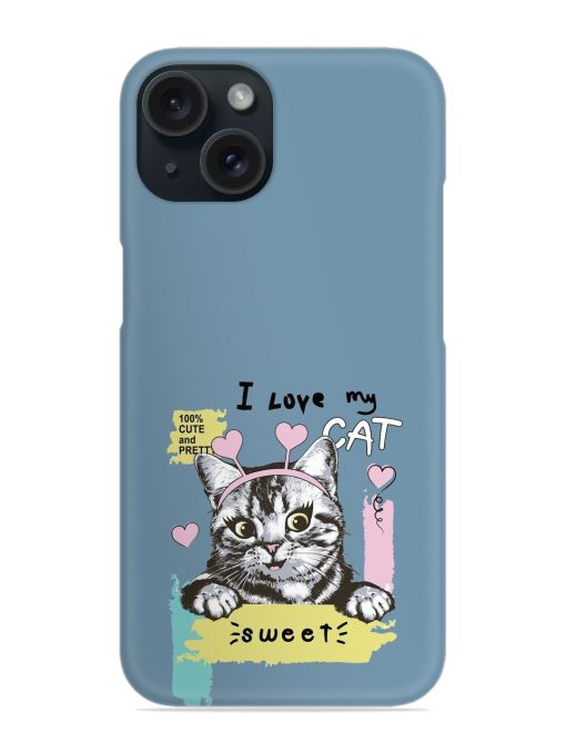 Happy Kitten Portrait Snap Case