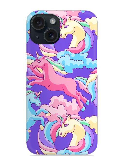 Seamless Pattern Unicorns Snap Case