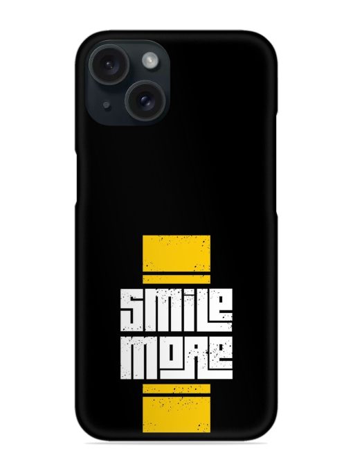 Smile More Typography Snap Case